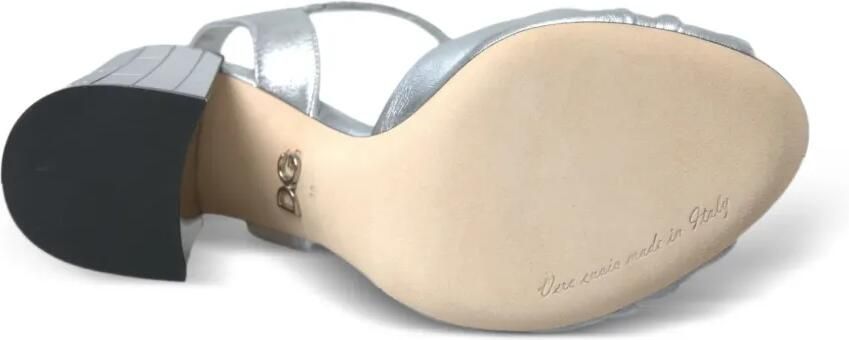 Dolce & Gabbana Metallic sandalen Zilver - Foto 4