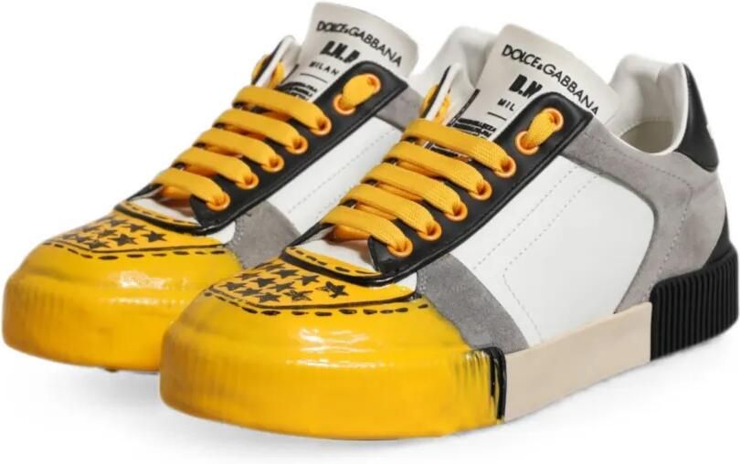 Dolce & Gabbana Miami sneakers met vlakken Geel - Foto 4