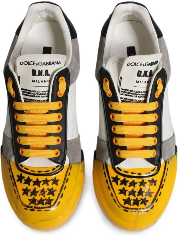 Dolce & Gabbana Miami sneakers met vlakken Geel - Foto 2
