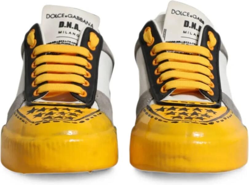 Dolce & Gabbana Miami sneakers met vlakken Geel - Foto 3