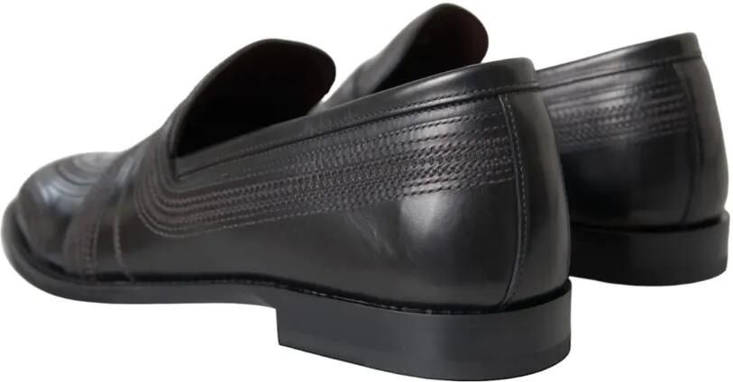 Dolce & Gabbana Michelangelo leren loafers met decoratieve stiksels Bruin - Foto 3