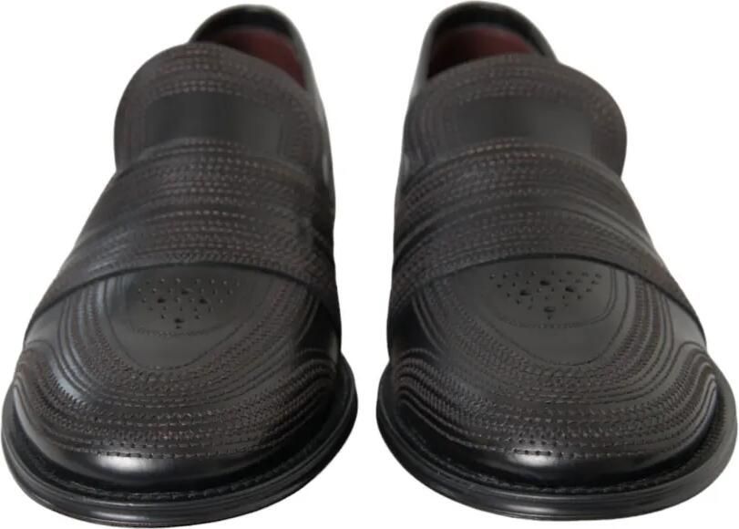 Dolce & Gabbana Michelangelo leren loafers met decoratieve stiksels Bruin - Foto 2