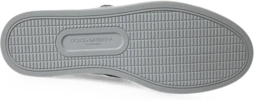 Dolce & Gabbana Mid-top sneakers met luipaard-print Blauw - Foto 5