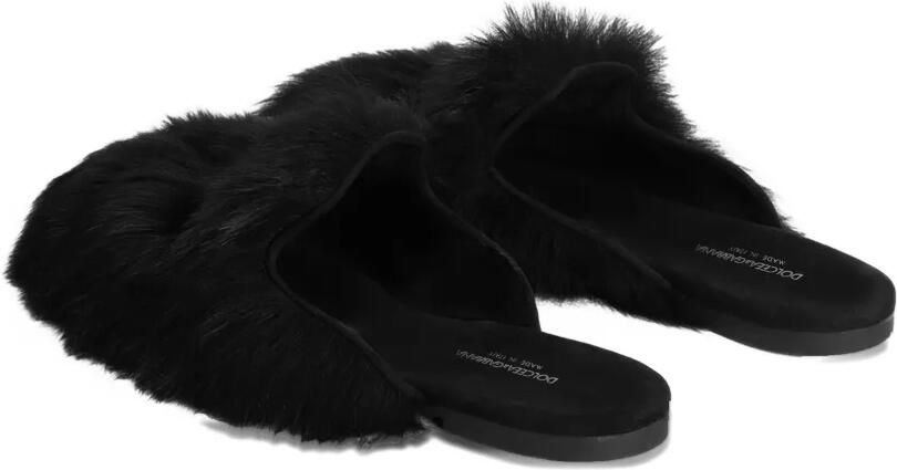 Dolce & Gabbana Muiltjes van bont Zwart - Foto 3