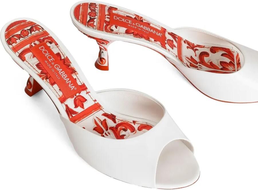 Dolce & Gabbana Muiltjes van lakleer Wit - Foto 2