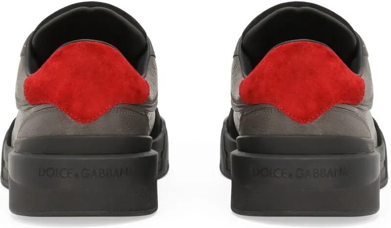 Dolce & Gabbana New Roma leren sneakers met vlakken Grijs - Foto 2