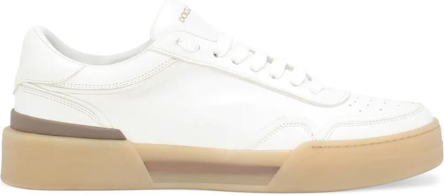 Dolce & Gabbana New Roma leren sneakers Wit
