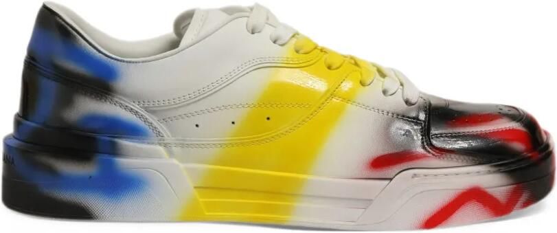 Dolce & Gabbana New Roma paint sneakers Wit