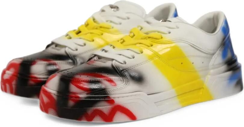 Dolce & Gabbana New Roma paint sneakers Wit - Foto 4