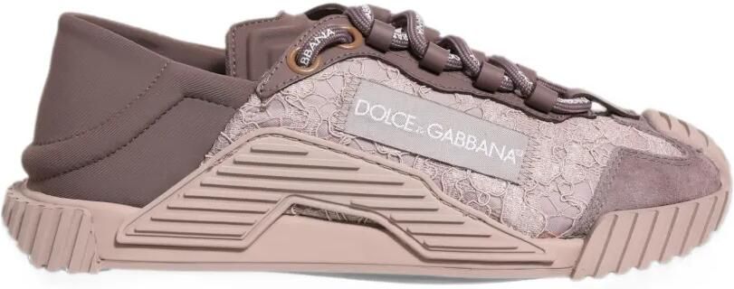 Dolce & Gabbana NS1 low-top lace sneakers Roze