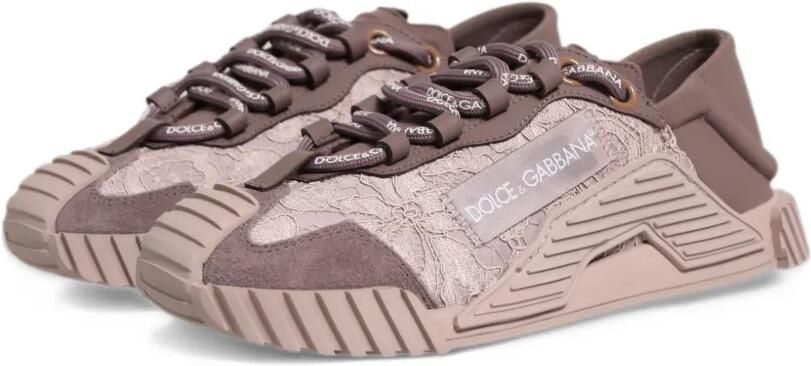 Dolce & Gabbana NS1 low-top lace sneakers Roze - Foto 5