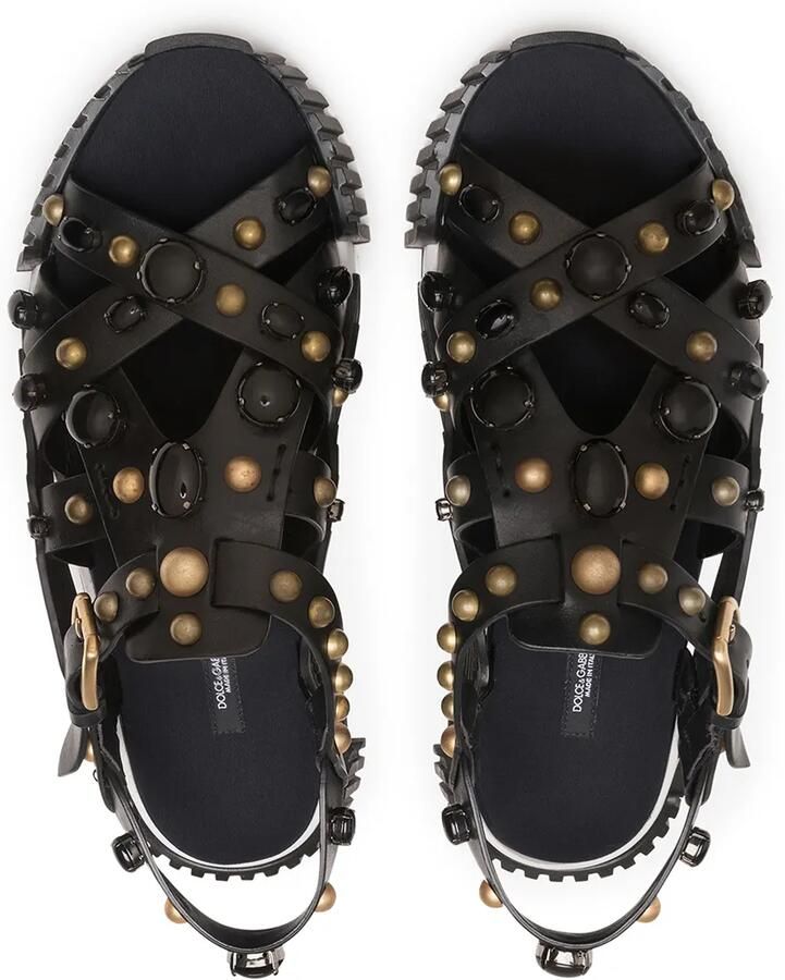 Dolce & Gabbana NS1 sandalen met studs Zwart - Foto 2