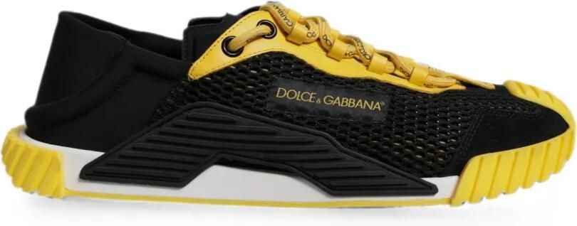 Dolce & Gabbana NS1 sneakers met mesh vlak Zwart