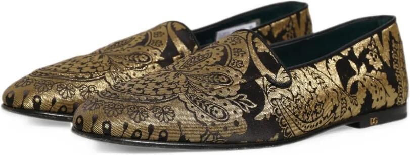 Dolce & Gabbana paisley jacquard loafers Goud - Foto 5