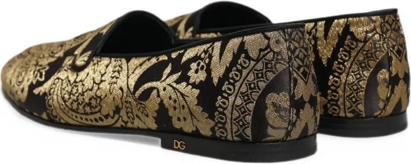 Dolce & Gabbana paisley jacquard loafers Goud - Foto 4
