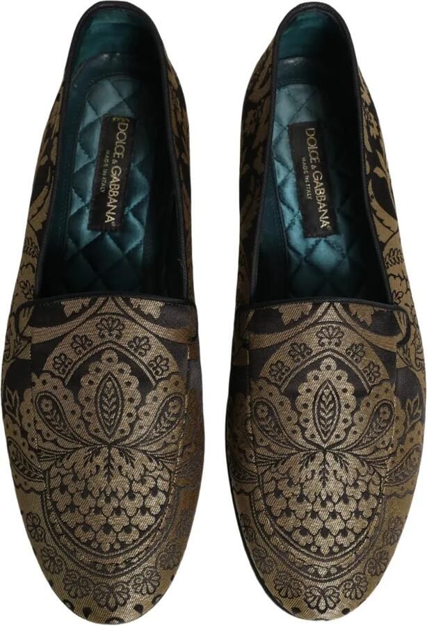 Dolce & Gabbana paisley jacquard loafers Goud - Foto 2