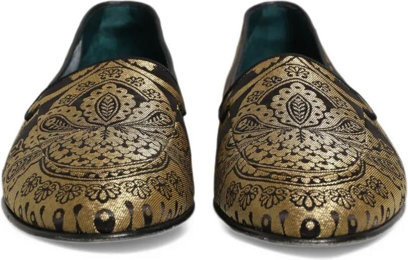 Dolce & Gabbana paisley jacquard loafers Goud - Foto 3