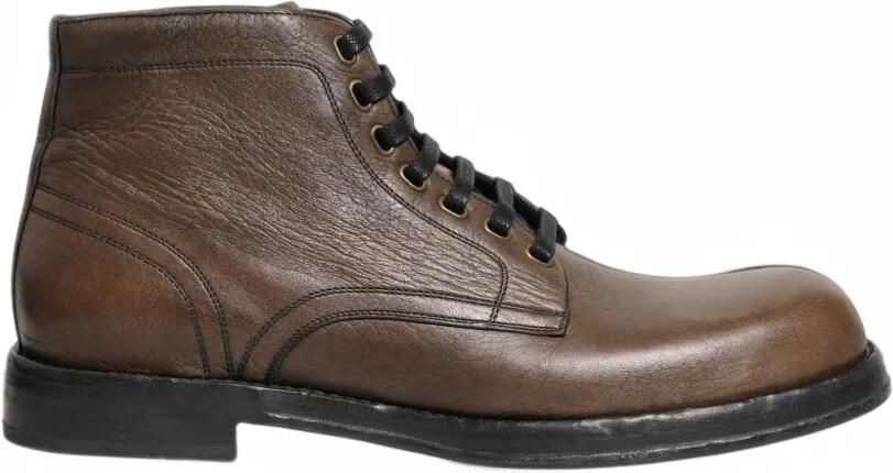 Dolce & Gabbana Perugino leather ankle boots Bruin