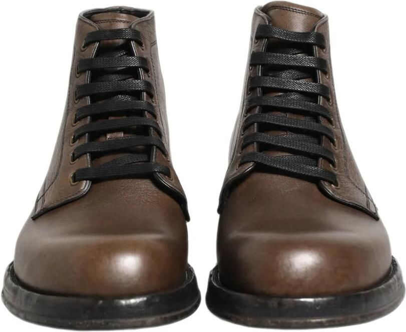 Dolce & Gabbana Perugino leather ankle boots Bruin - Foto 2