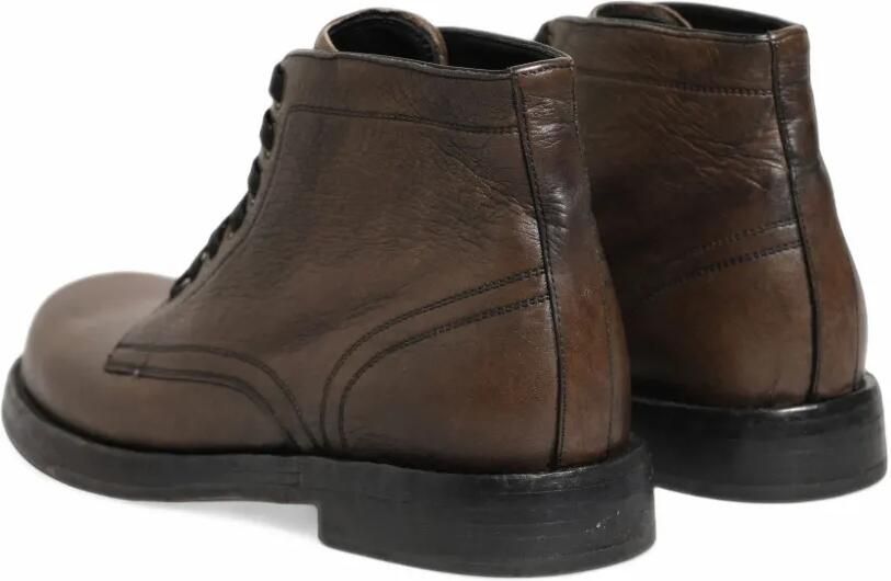 Dolce & Gabbana Perugino leather ankle boots Bruin - Foto 4