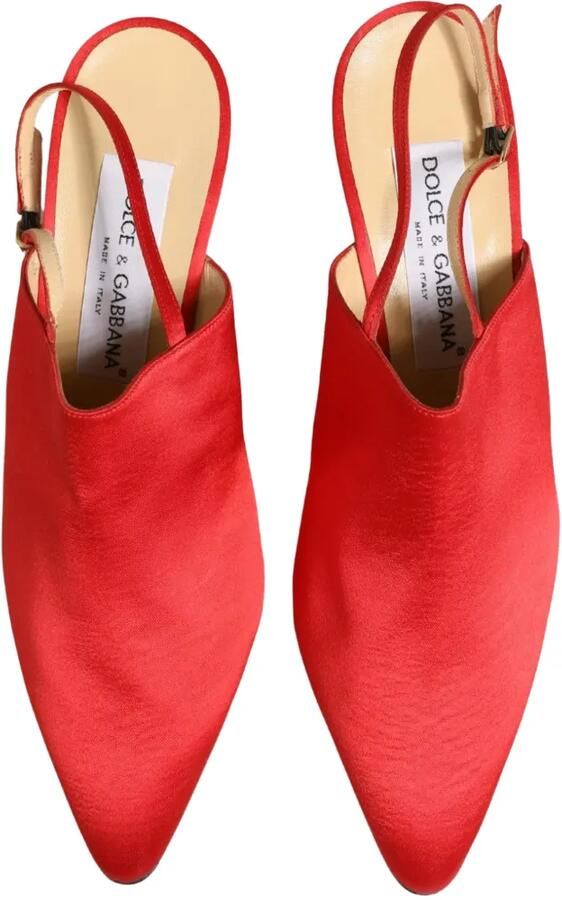 Dolce & Gabbana pointed-toe slingback pumps Rood - Foto 3