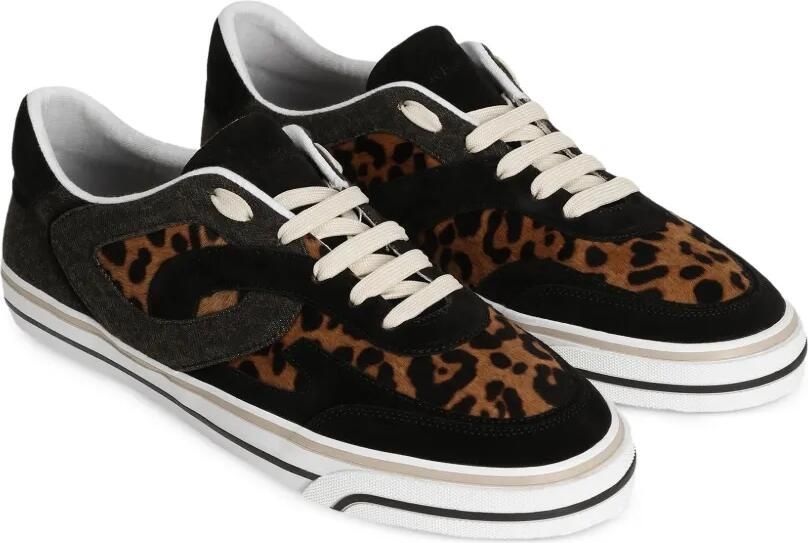 Dolce & Gabbana Pony DG Sailing sneakers met luipaardprint Zwart - Foto 3