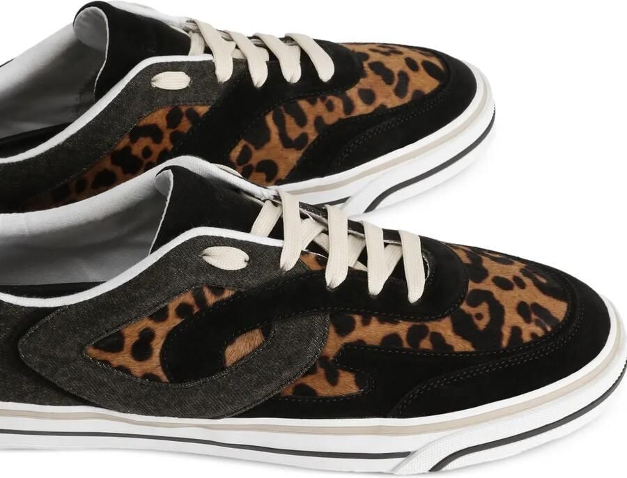 Dolce & Gabbana Pony DG Sailing sneakers met luipaardprint Zwart - Foto 2