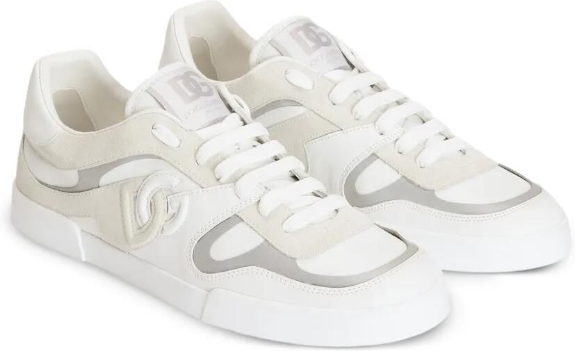 Dolce & Gabbana Portofino kalfsleren sneakers Beige