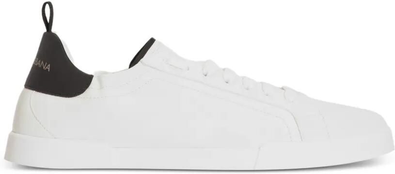 Dolce & Gabbana Portofino kalfsleren sneakers Wit