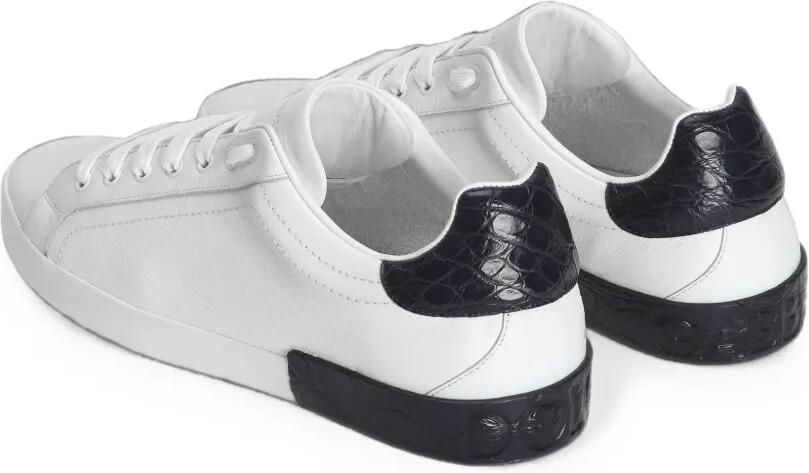 Dolce & Gabbana Portofino kalfsleren sneakers Wit - Foto 3
