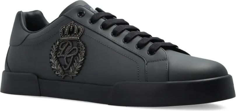 Dolce & Gabbana Portofino kalfsleren sneakers Zwart - Foto 5