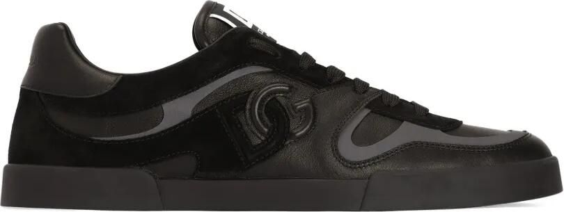Dolce & Gabbana Portofino kalfsleren sneakers Zwart