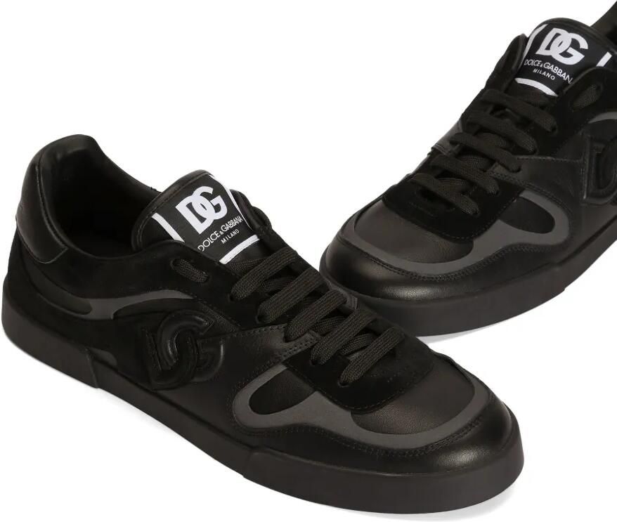 Dolce & Gabbana Portofino kalfsleren sneakers Zwart - Foto 2