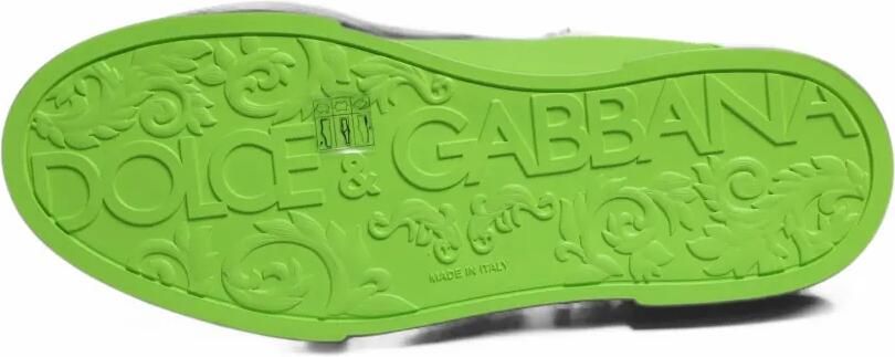 Dolce & Gabbana Portofino leather sneakers Groen - Foto 5