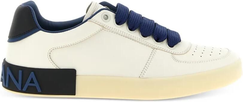 Dolce & Gabbana Portofino leren sneakers Beige