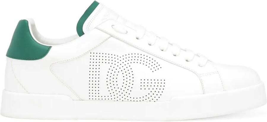 Dolce & Gabbana Portofino leren sneakers Wit