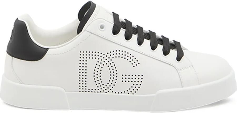 Dolce & Gabbana Portofino leren sneakers Wit