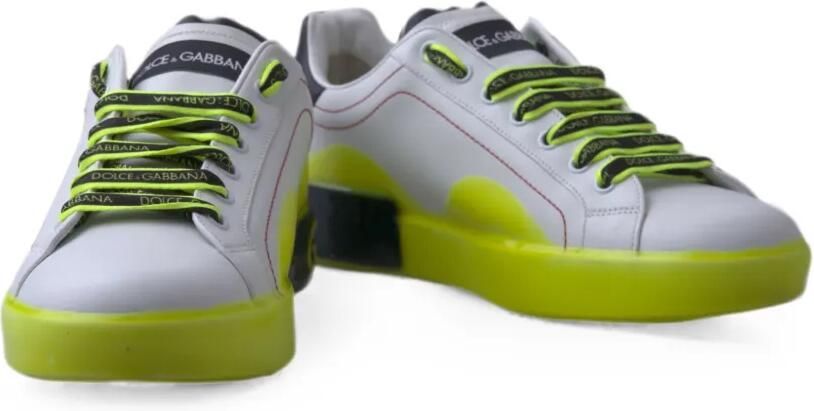 Dolce & Gabbana Portofino leren sneakers Wit - Foto 3