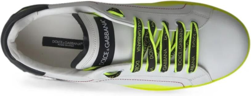 Dolce & Gabbana Portofino leren sneakers Wit - Foto 5
