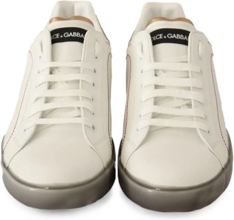 Dolce & Gabbana Portofino leren sneakers Wit - Foto 2