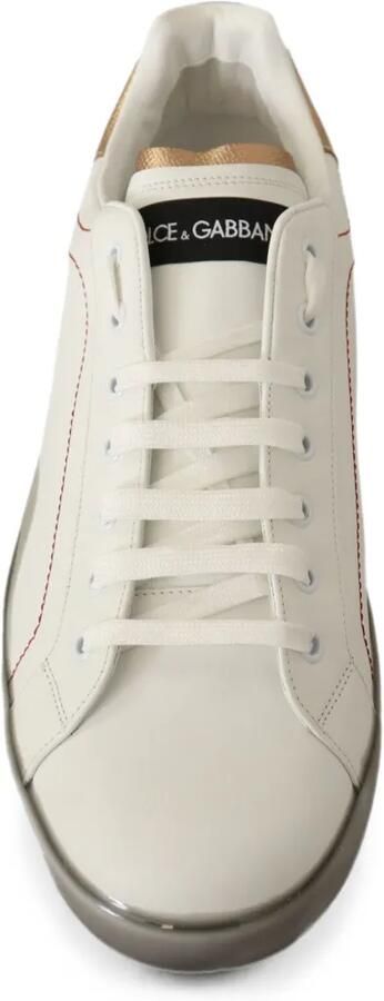 Dolce & Gabbana Portofino leren sneakers Wit - Foto 4