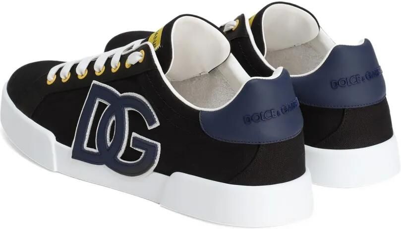 Dolce & Gabbana Portofino low-top sneakers met logo-reliëf Zwart - Foto 4