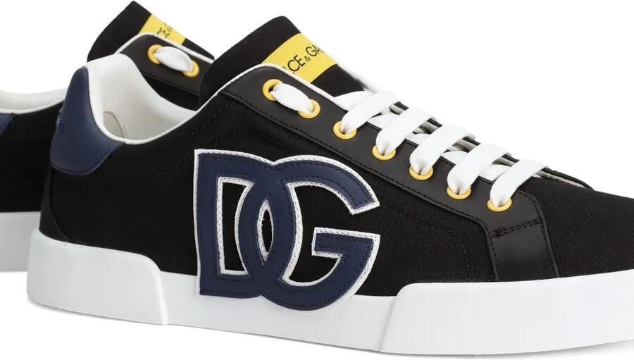 Dolce & Gabbana Portofino low-top sneakers met logo-reliëf Zwart - Foto 2