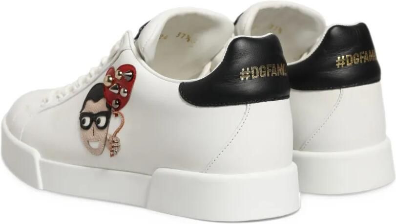 Dolce & Gabbana Portofino patch sneakers Wit - Foto 3