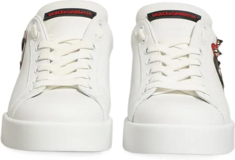 Dolce & Gabbana Portofino patch sneakers Wit - Foto 2