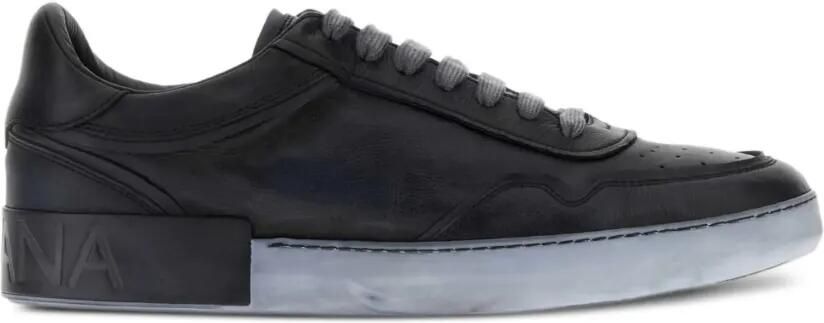 Dolce & Gabbana Portofino sneakers met geperforeerd detail Zwart