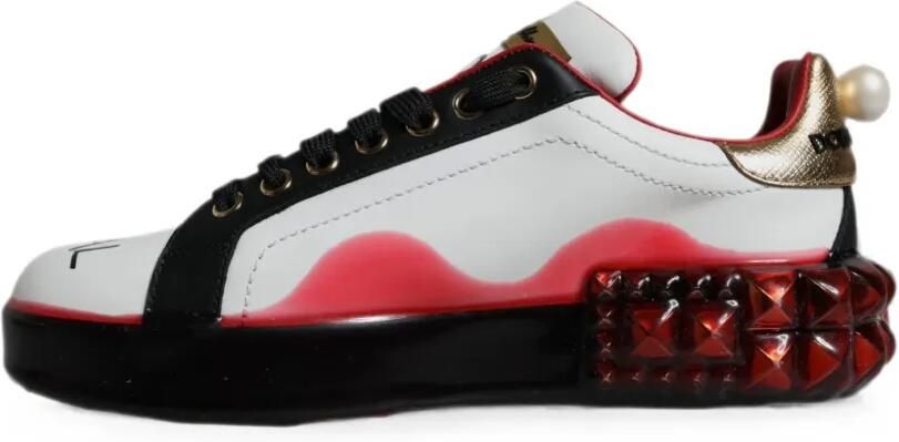 Dolce & Gabbana Portofino sneakers met hartpatch Wit - Foto 5