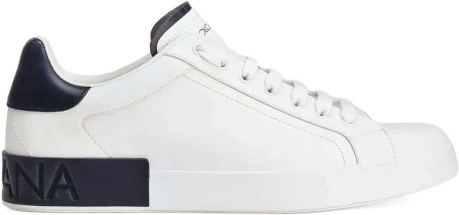 Dolce & Gabbana Portofino sneakers met logo-reliëf Wit