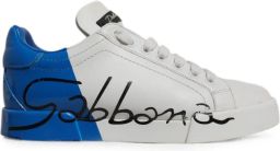 Dolce & Gabbana Portofino sneakers met logoprint Wit