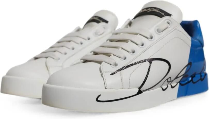 Dolce & Gabbana Portofino sneakers met logoprint Wit - Foto 3